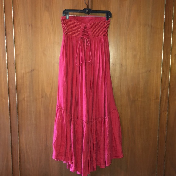 Free People strapless beaded tiered corset dress - Picture 10 of 13